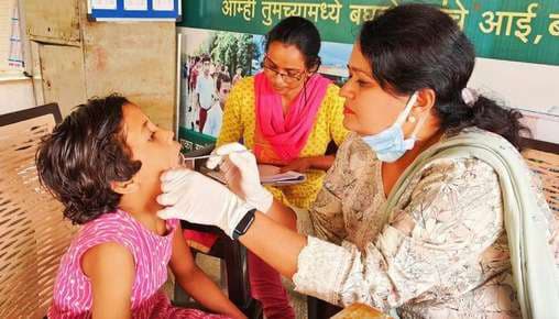 Health camp for children at Balgram